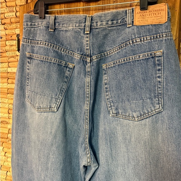 Vintage Y2K Abercrombie & Fitch 1892 button fly worn denim sz 36x32 made in USA - Picture 11 of 13
